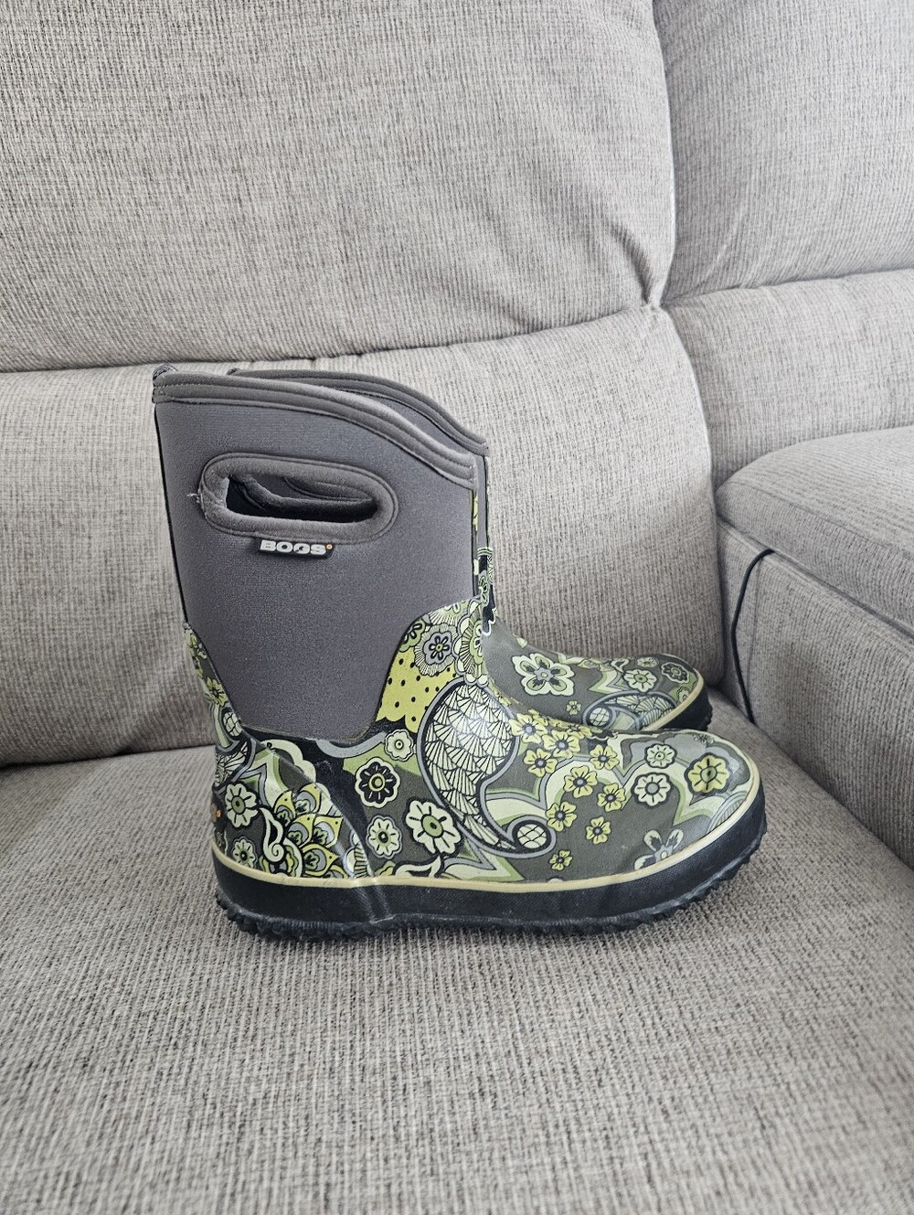 Bogs Classic Mid Paisley Waterproof Boots Size 6 - Picture 5 of 8